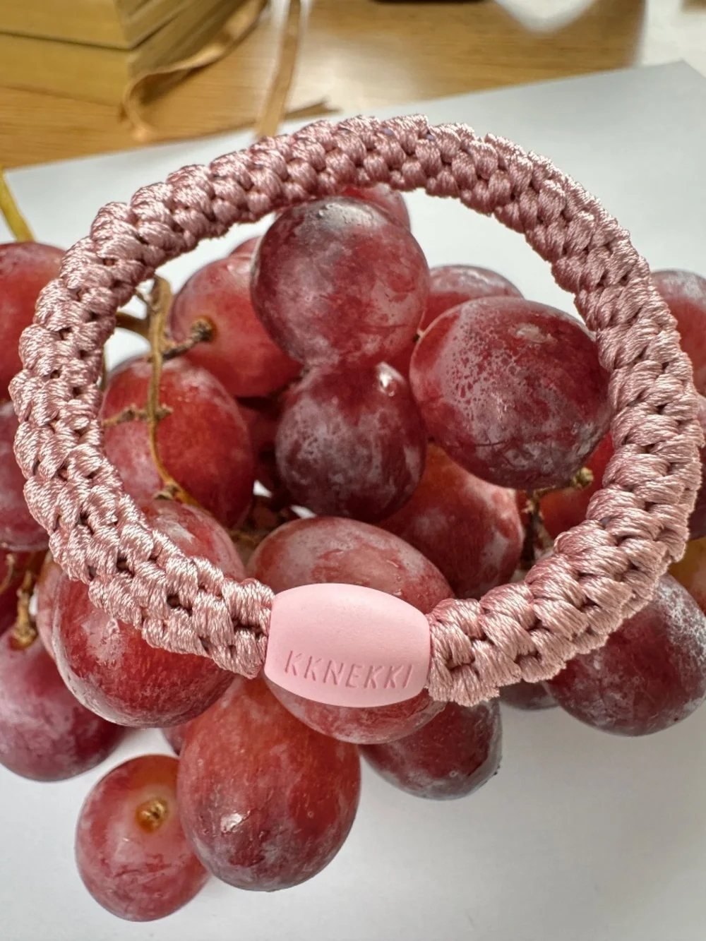 NWT 4-Bundle Authentic Original KKNEKKI Hair Ties/Elastics in Rosy Colors